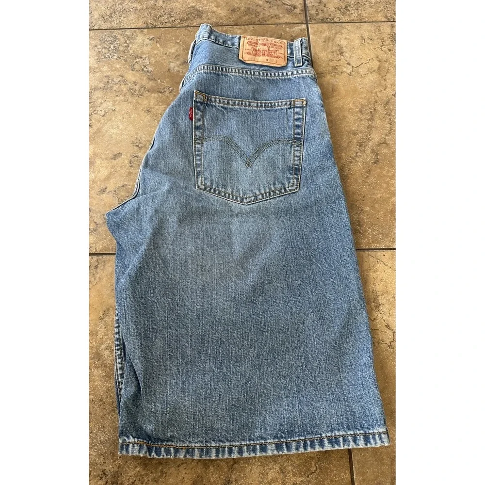 Levi's Men's 569 Loose Straight Denim Shorts Blue Size 32
